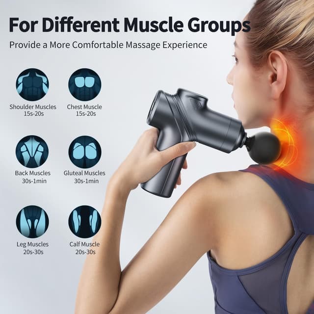 Thumbnail 4 de LEERCON Massage Gun 6-speed deep tissue massage 🏋