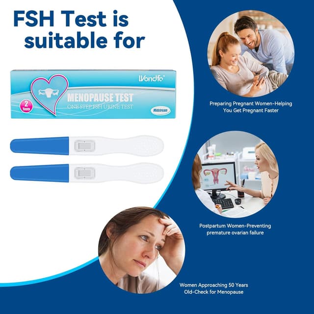 Detalle 1 de Wondfo Menopause FSH Test Kit for Women 2 tests