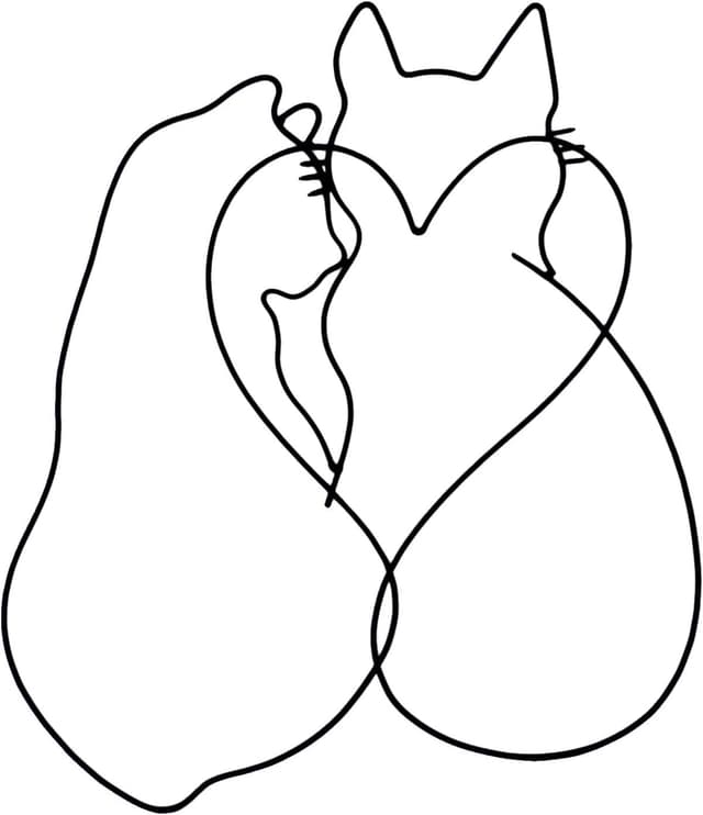 Thumbnail 5 de Dexlyn Minimalistische Katze Deko Metall 36×15 cm