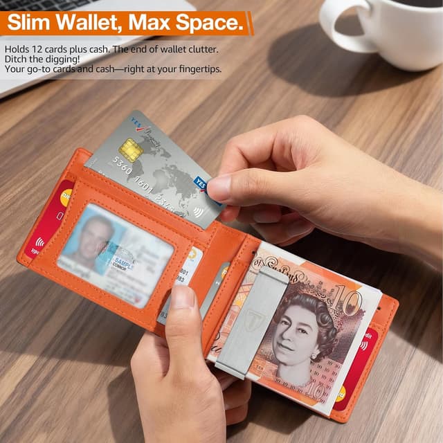 Detalle 2 de Tomylv Wallet RFID blocking card wallet
