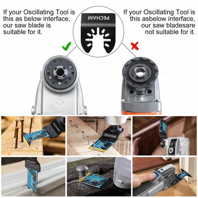 Thumbnail 6 de PECHAM Oscillating Saw Blades 34pcs