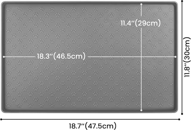 Thumbnail 2 de Ptlom Pet Placemat 18" Silicone Mat for Pets