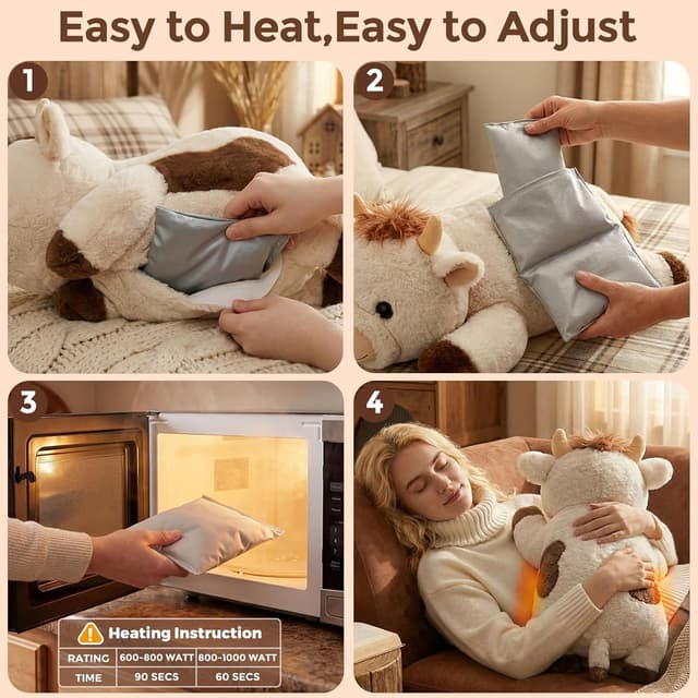 Thumbnail 4 de Mewaii 23-Inch Weighted Cow Plush