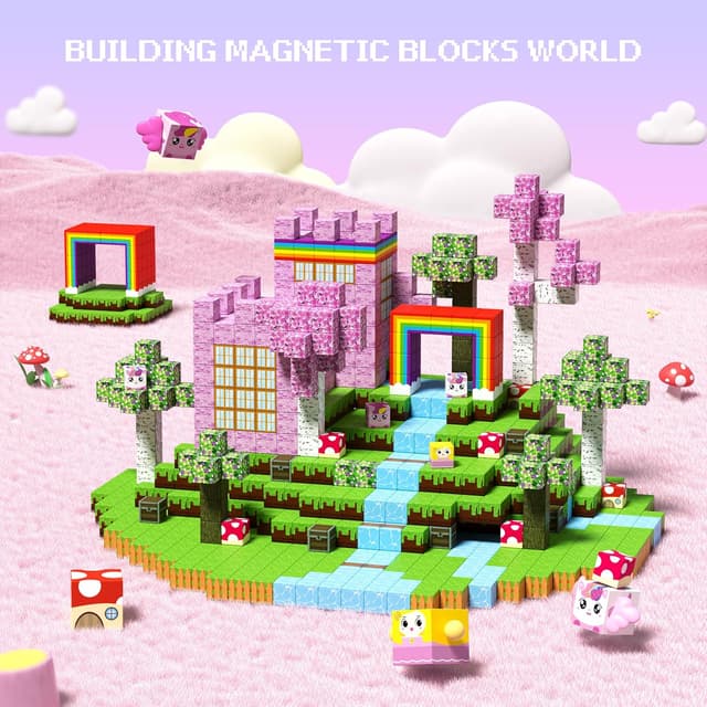 Detalle de Innovakids Magnetic Blocks 100PCS Magnet Tiles Building Toy Set (Ages 2–12)