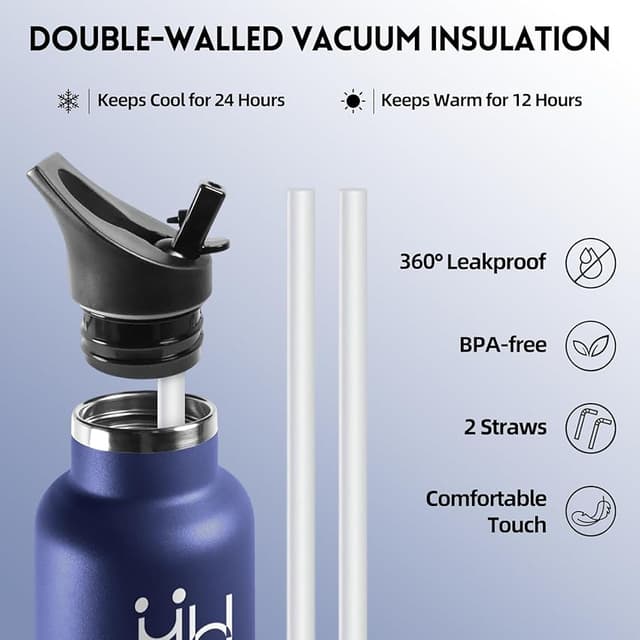 Detalle de Motswedi Botella térmica 1000 ml para deporte 🚰