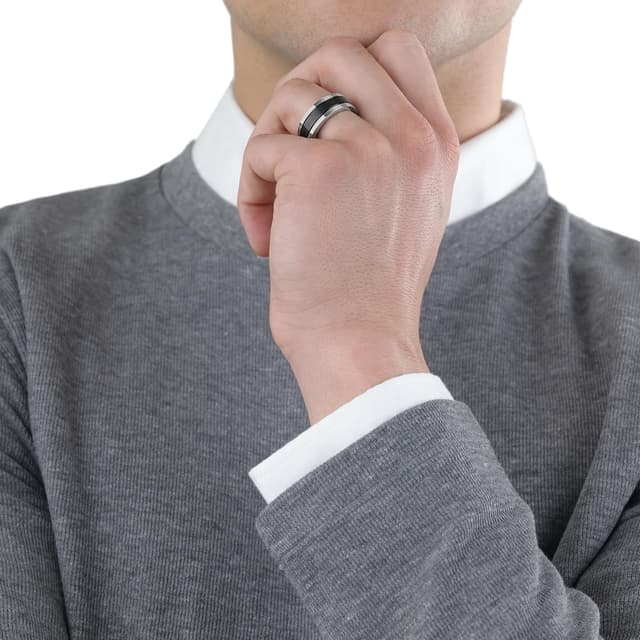 Thumbnail 2 de sOliver Anello uomo acciaio inossidabile 8 mm