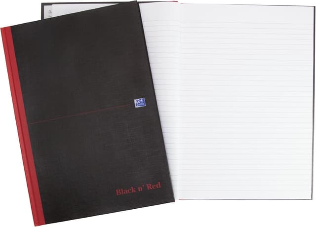 Detalle 2 de Oxford Black n' Red A4 Notebook 192 Pages