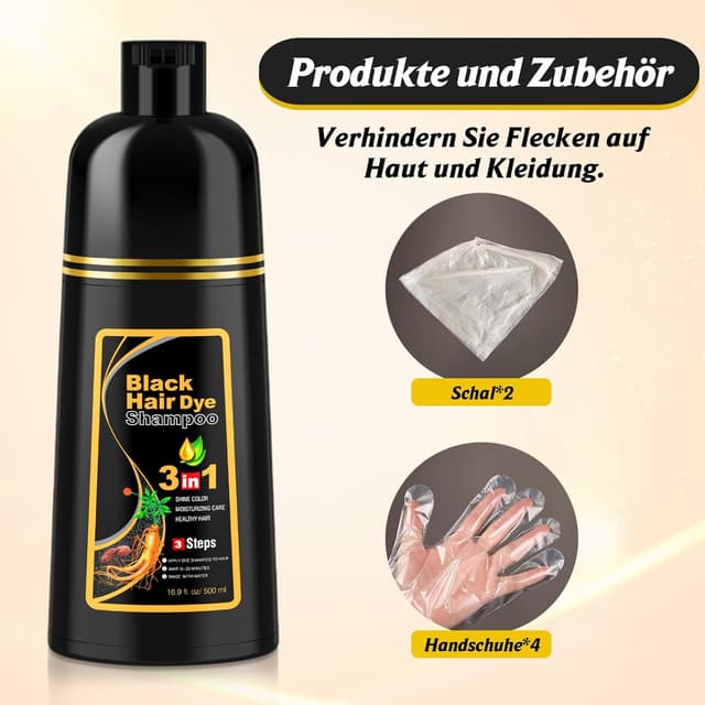 Thumbnail 6 de Schwarzes Haarfärbeshampoo 3-in-1 500 ml