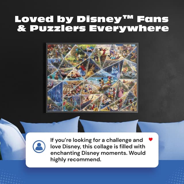 Detalle de CEACO Buffalo Games Thomas Kinkade Disney Collage 2000-Piece Jigsaw Puzzle (Disney Art Collection)