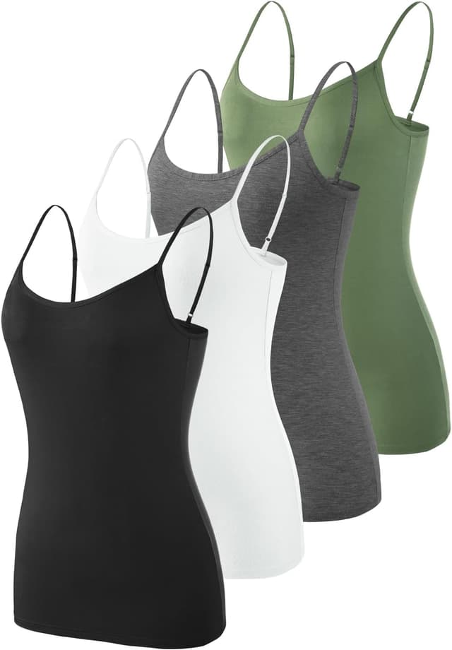 Detalle 1 de Knuffnee modal camisole vest top 4 pack
