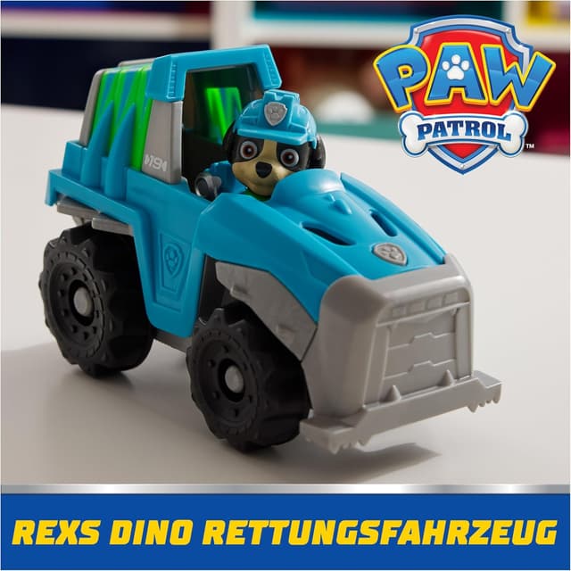 Detalle 2 de PAW Patrol Rex-Figur mit Dino-Rettungsfahrzeug