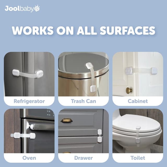 Detalle de Child safety strap locks, 8 pack