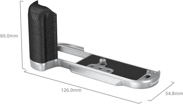 Detalle de SmallRig X-T50 Handgriff (L-förmiger Silikongriff) mit Arca-Schnellwechselplatte, Auslöser & Hot-Shoe-Abdeckung – 4713C
