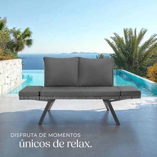 Thumbnail 7 de TecTake® Sofá 2 en 1 para terraza y jardín