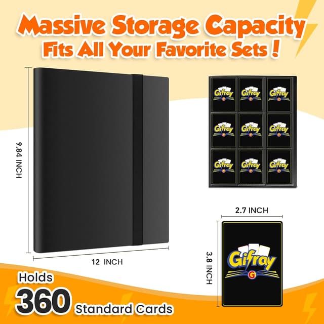 Thumbnail 2 de Gifray Trading Card Binder 360-Card Capacity