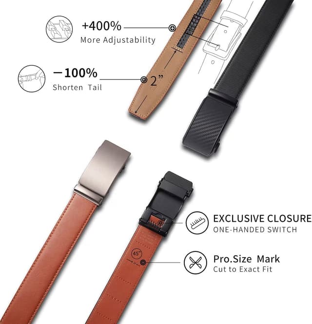 Thumbnail 3 de TANGCHAO Ceinture 35mm réglable Noir