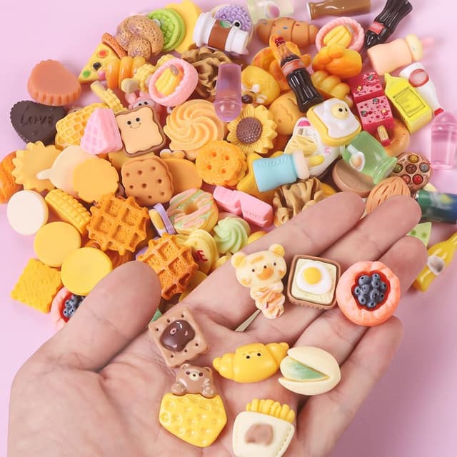 Detalle de DULEFUN 143-Piece Mini Shopping Cart Set for Dollhouse & Pretend Play