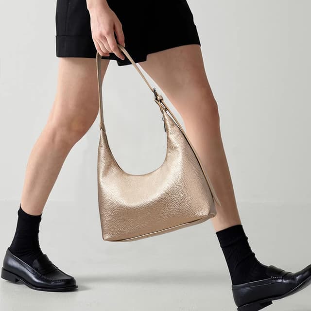 Thumbnail 6 de KALIDI Damen Handtasche Schultertasche PU Leder Tote Bag Vintage Hobo mit verstellbarem Gurt (26 x 18 x 10 cm)