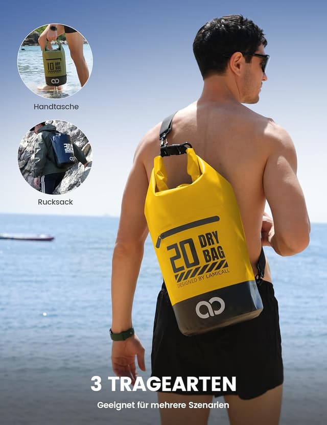 Detalle 2 de Lamicall Dry Bag 20L wasserdicht Tasche