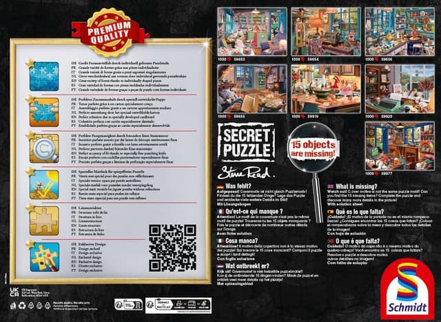 Thumbnail 2 de Schmidt Secret Puzzle Vaters Werkstatt 1000 Teile