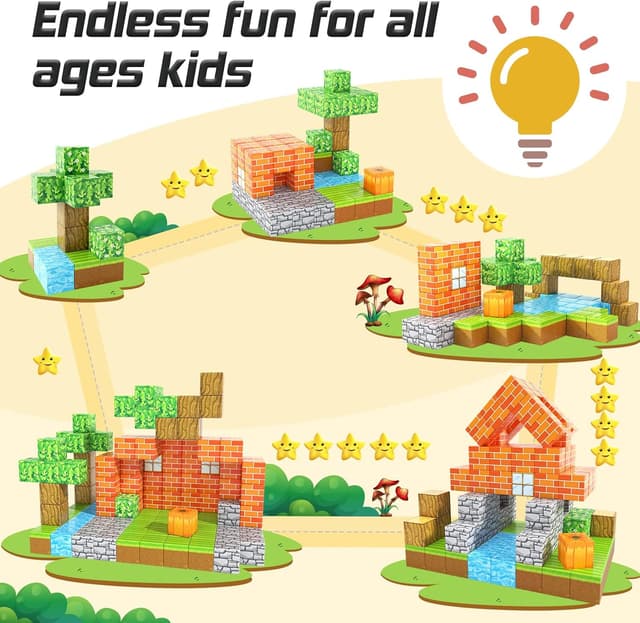 Thumbnail 6 de Toylogy Magnetische Bausteine Pumpkin Edition