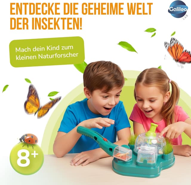 Detalle 2 de Clementoni Galileo Lab Insekten Beobachtungs-Station (59460) – Forschungsstation für Insekten, Raupen & Schmetterlinge ab 7 Jahren