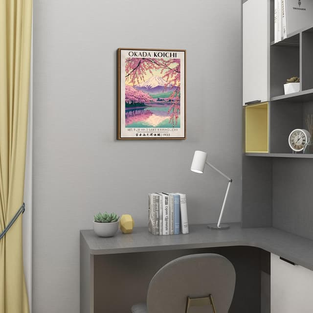 Detalle de Japanese Wall Art Fuji Mountain 12x16 inch