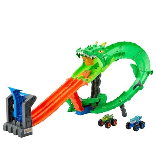 Detalle de Hot Wheels Monster Trucks Sharks vs. Dinos Conjunto 1:64
