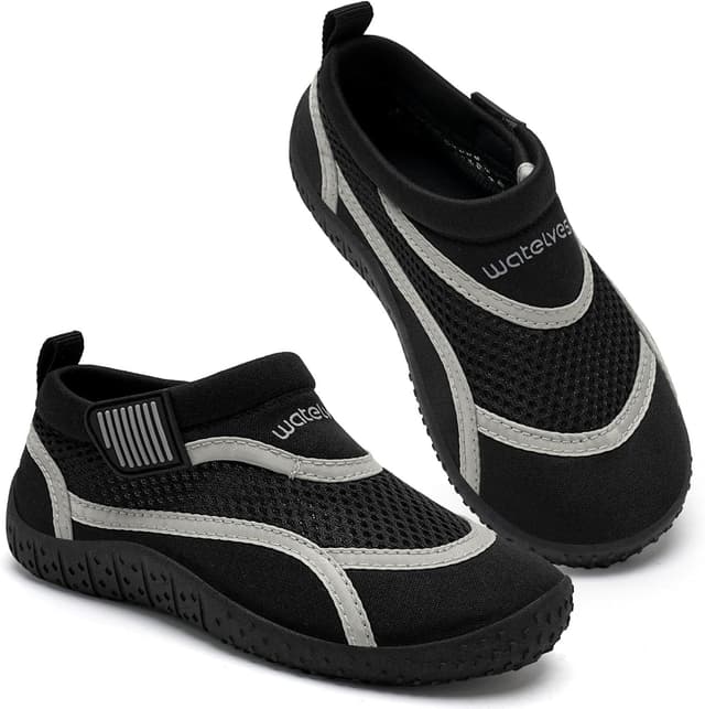 Detalle de WateLves Wasserschuhe für Kinder (Jungen & Mädchen) 22–34 – rutschfest, mit Klettverschluss