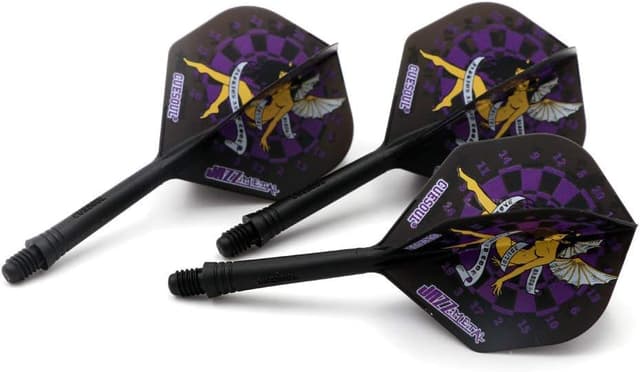 Detalle de CUESOUL – Ensemble de 3 fléchettes avec arbre intégré et volants, forme standard