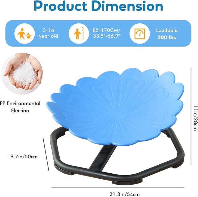 Thumbnail 5 de Kids Sensory Spinning Chair 90KG
