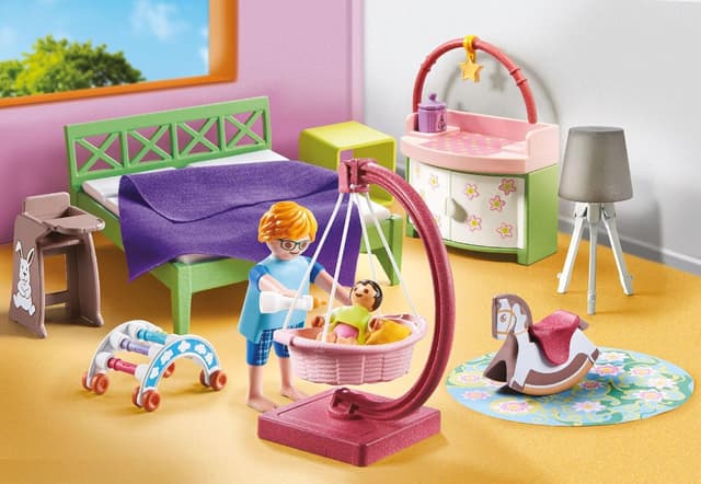 Thumbnail 2 de PLAYMOBIL MyLife 71609 Schlafzimmer mit Babyspielecke – 50-teiliges Figuren-Set für Kinder ab 4 Jahren