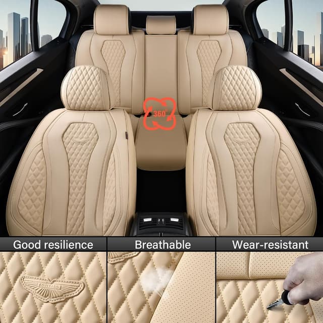 Thumbnail 6 de Coverado Automotive Seat Covers full set, beige