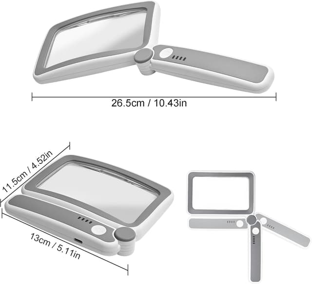 Thumbnail 3 de Magnifying Glass with Light 4x LED