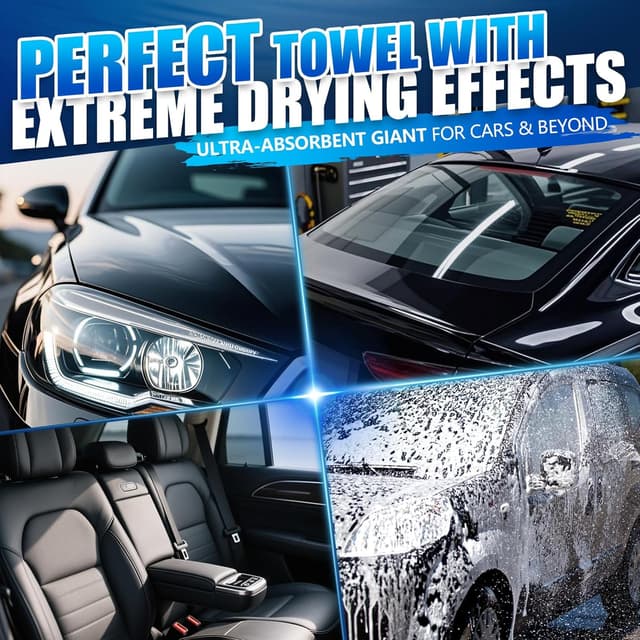Thumbnail 6 de Airlab Auto Trockentuch 1200GSM – XXL-Mikrofaser für fusselfreies Trocknen, Polieren und Glasreinigung