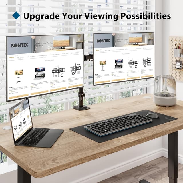 Thumbnail 6 de BONTEC Monitor Halterung 2 Monitore 13-27 Zoll