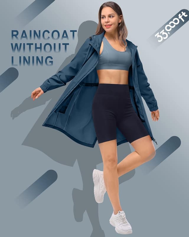 Detalle de 33,000ft Damen Regenjacke mit 5.000 mm