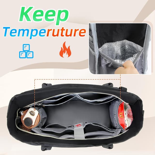 Detalle 2 de RAINSMORE Lehrertasche Laptoptasche 15,6 Zoll