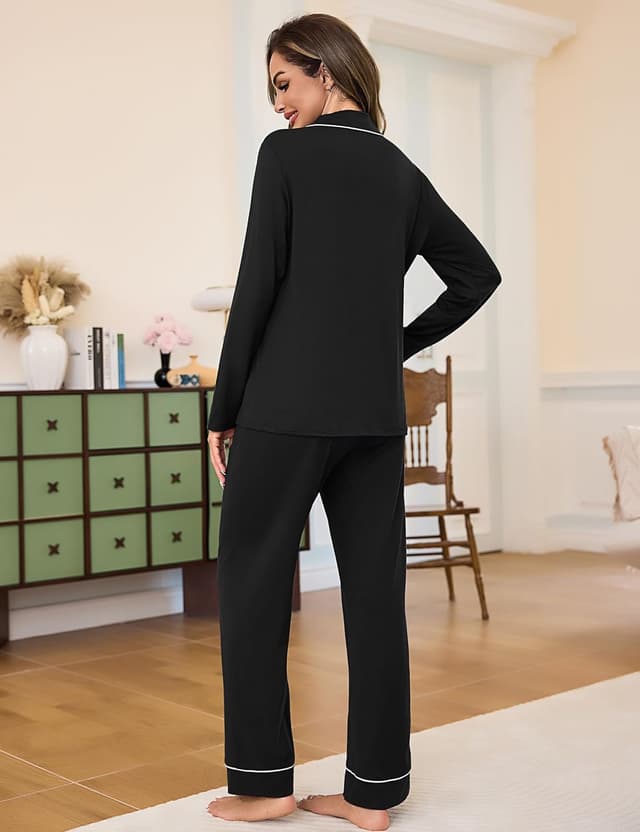 Thumbnail 3 de Bresdk Pigiama Donna Invernale Aperto Davanti Cotone