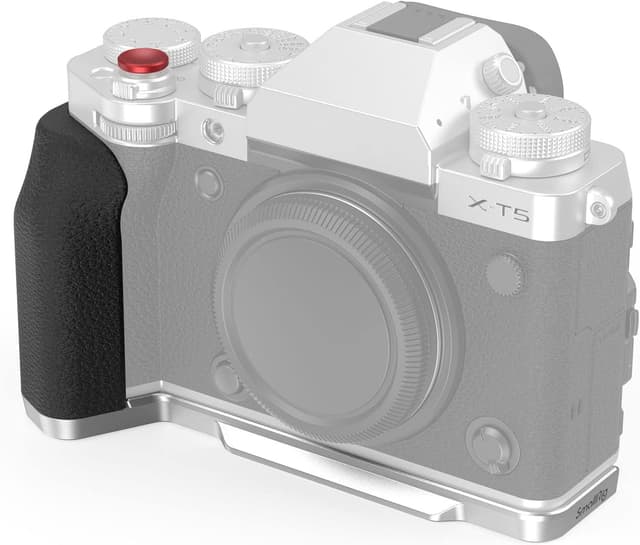 Detalle de SMALLRIG L-Form Griff 4136 für Fujifilm X-T5 mit Arca-Schnellwechselplatte
