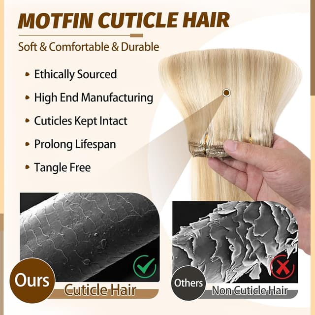 Detalle 2 de 18 inch Balayage Remy Clip In Extensions 100g