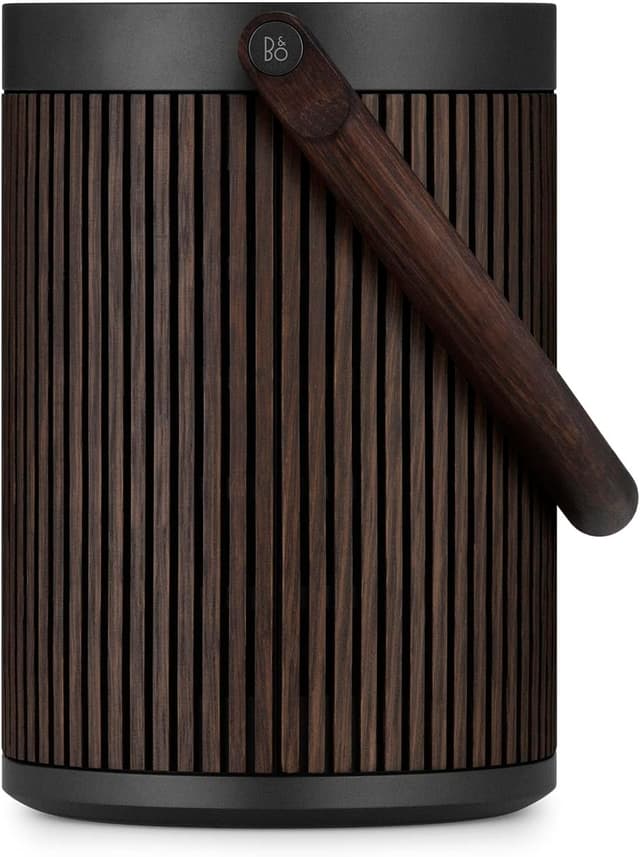 Detalle de Bang & Olufsen Beosound A5 : enceinte WiFi et Bluetooth portable modulaire, 360° (Dark Oak)