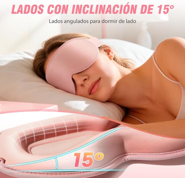 Thumbnail 2 de GRIFEMA GH03-1 Antifaz 3D Rosa para dormir