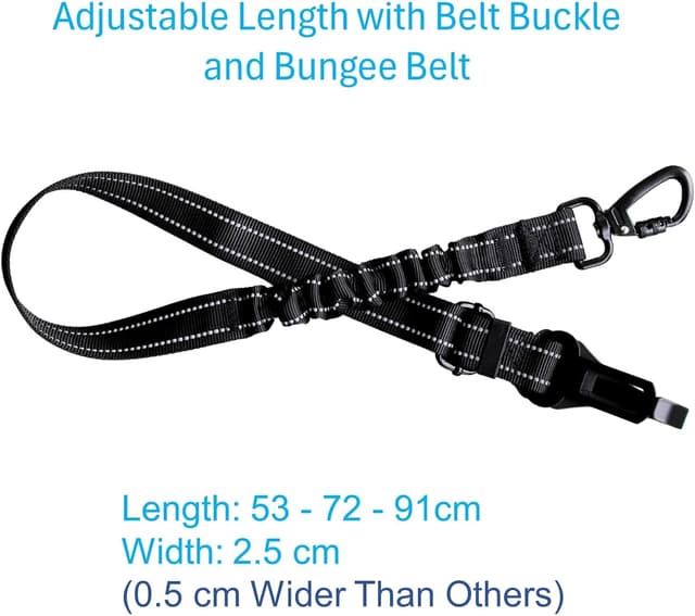 Detalle 2 de EASERIA Hunde Sicherheitsgurt 53-72-91 cm