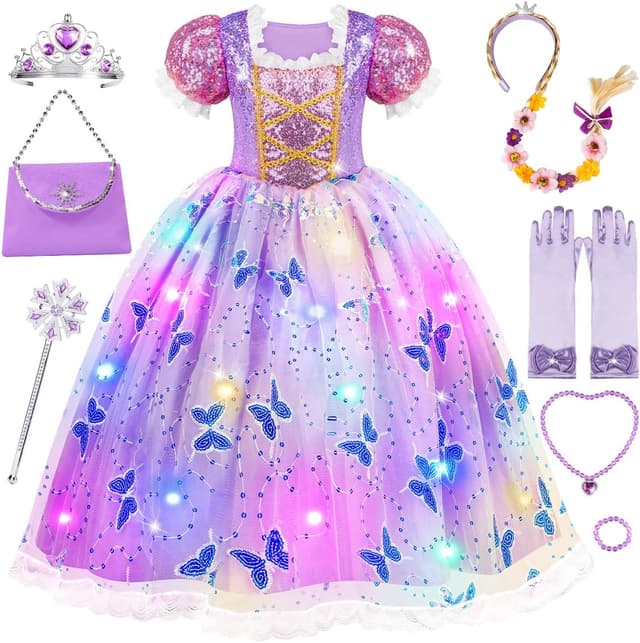 Detalle de WIKITOT Princess costume for girls age 3