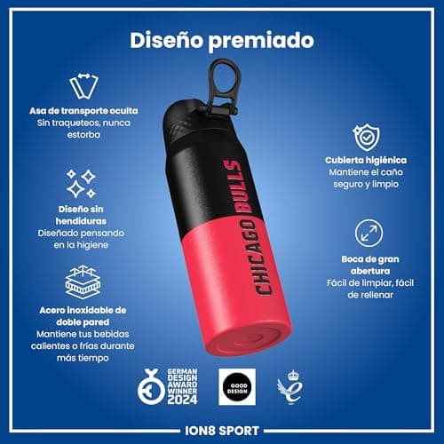 Thumbnail 5 de ion8 NBA Chicago Bulls Botella térmica 750 ml 🚰