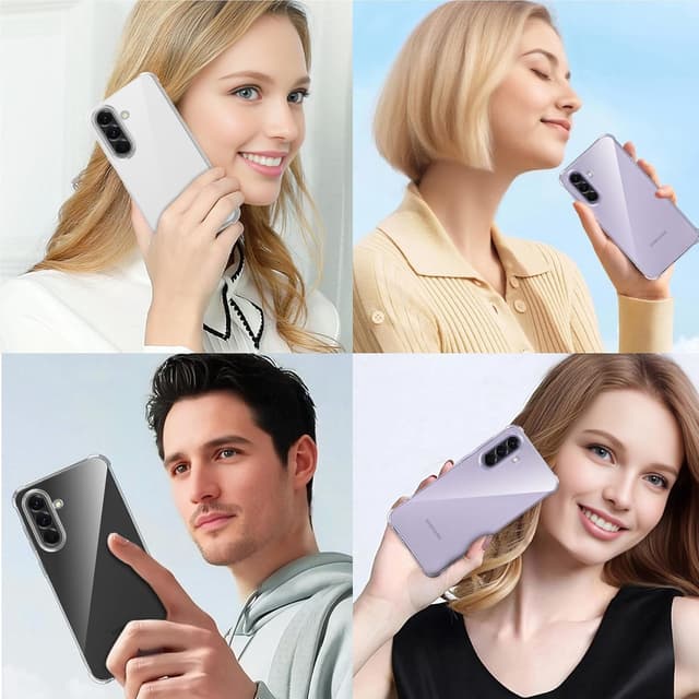 Thumbnail 6 de Coque Yohii pour Samsung Galaxy A37 5G avec protection caméra et 2 verres trempés (transparent)