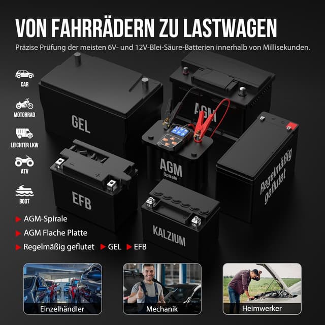 Thumbnail 4 de KONNWEI KW218 Batterietester 6V/12V