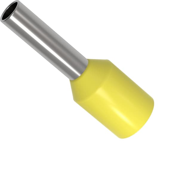 Detalle de AUPROTEC puntalini isolati con imbuto 0,34–50 mm² (terminali a bussola) marrone da 25 mm², 10 pezzi