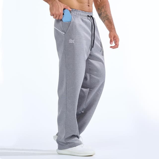 Thumbnail 6 de BROKIG Mens Oversized Gym Tracksuit Bottoms
